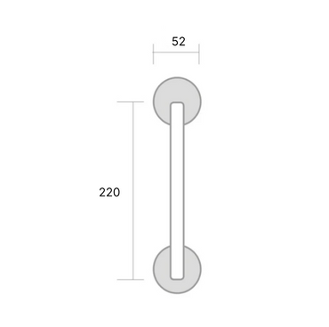 Manillón roseta cuadrada en Zamak