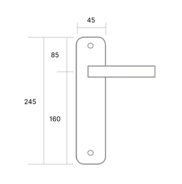 Manilla placa ovalada en Acero Inoxidable