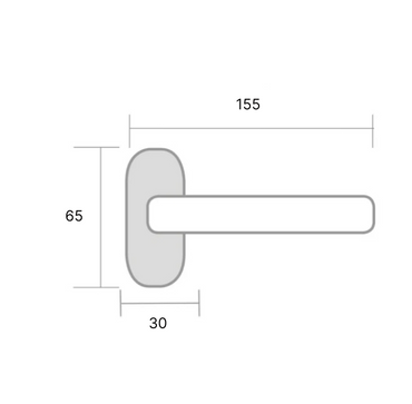 Manilla roseta redonda en Acero Inoxidable