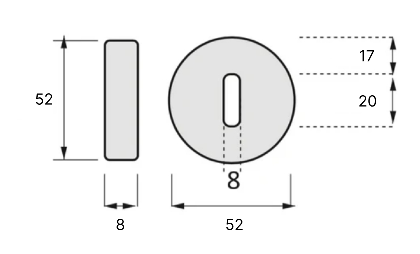 Bocallave oval ø53