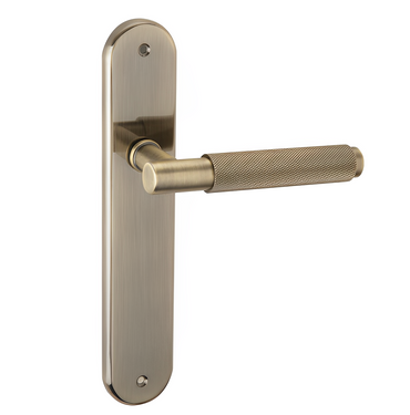 Manilla placa ovalada en Zamak