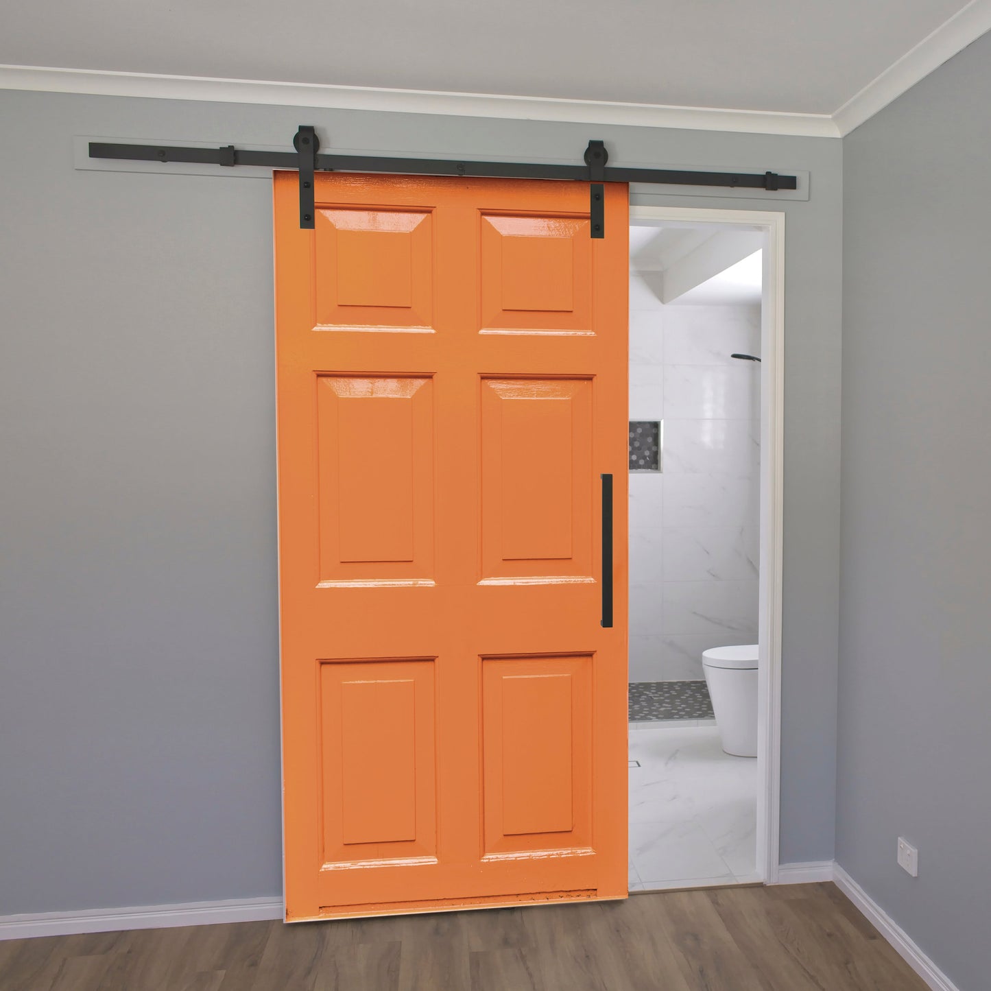 Kit de puerta corredera para madera (2 metros) sistema granero