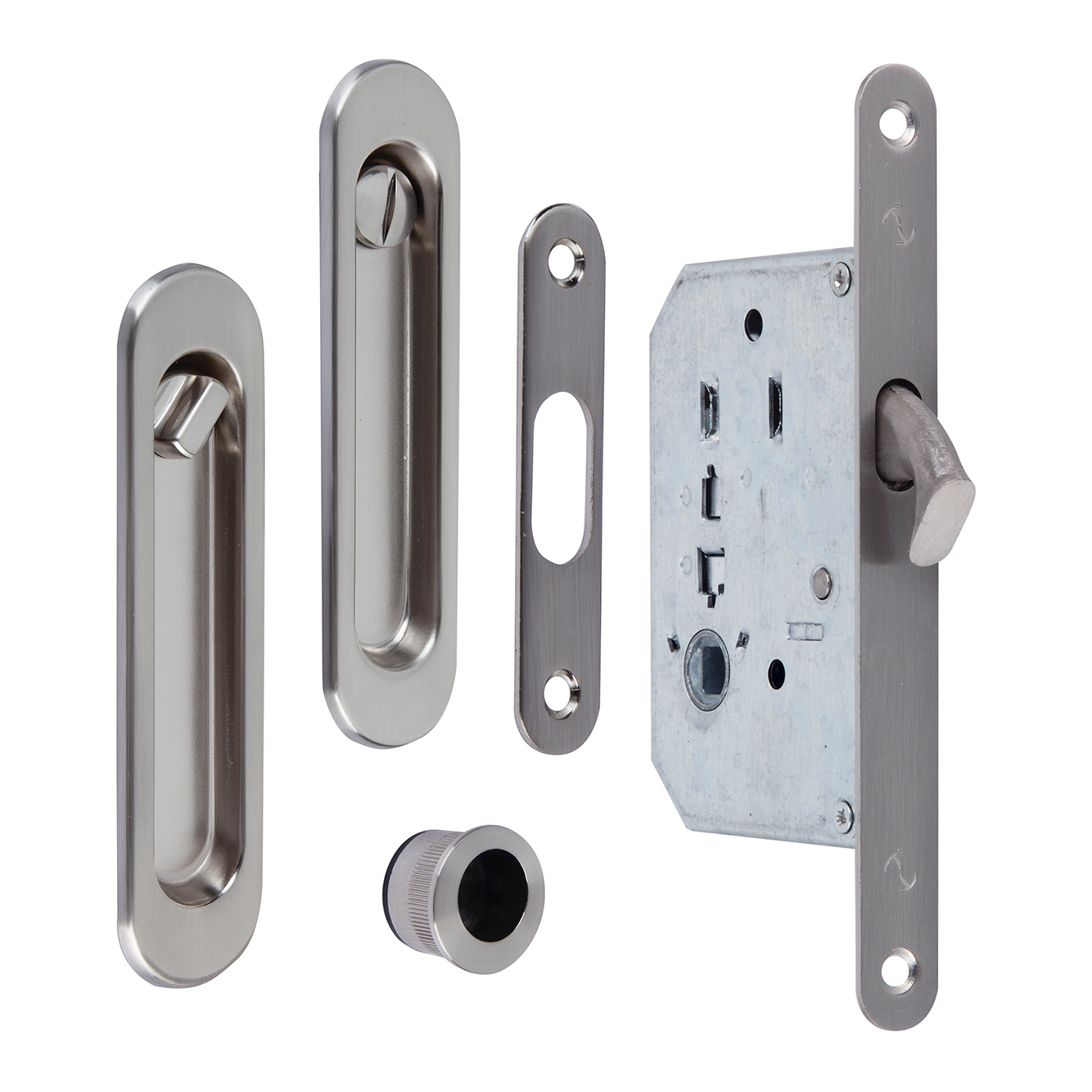 Kit para puerta corredera con muletilla ovalado