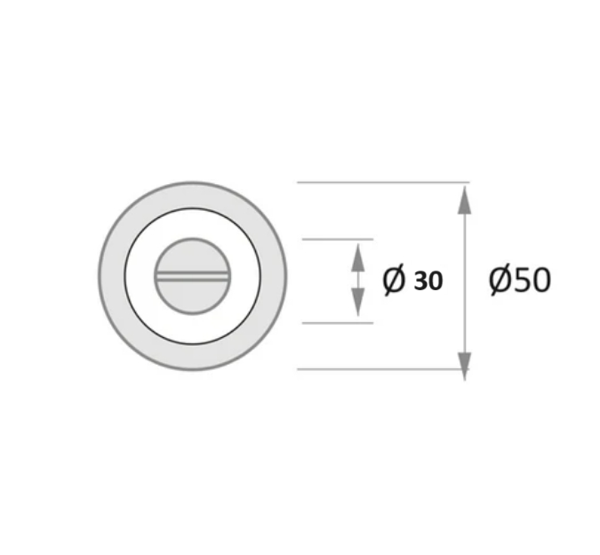 Cilindro muletilla llave ø50