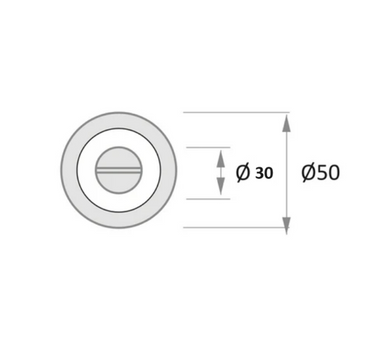 Cilindro muletilla llave ø50