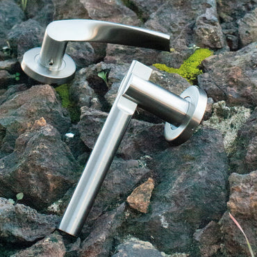 Manilla roseta redonda en Acero Inoxidable