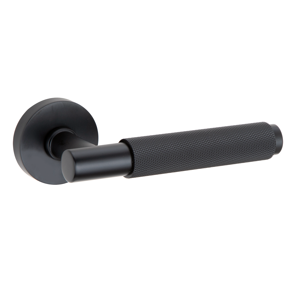 Round rosette handle in Zamak