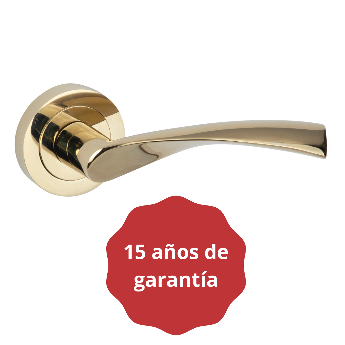 Round rosette handle in Zamak