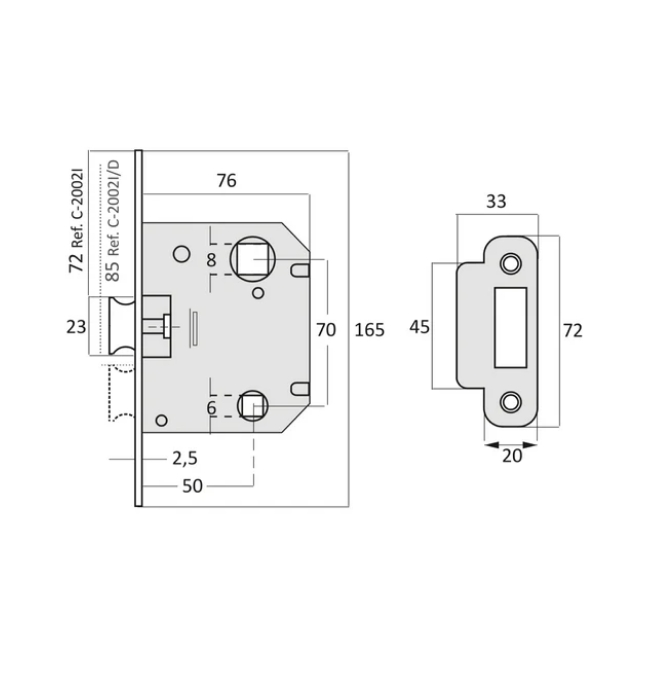 Magnetic key latch 70