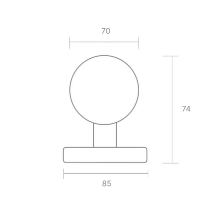 Pomo esférico en Acero Inoxidable