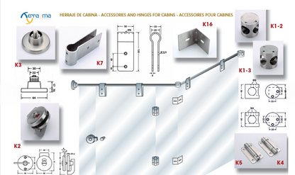 Flat hinge with reverse spring