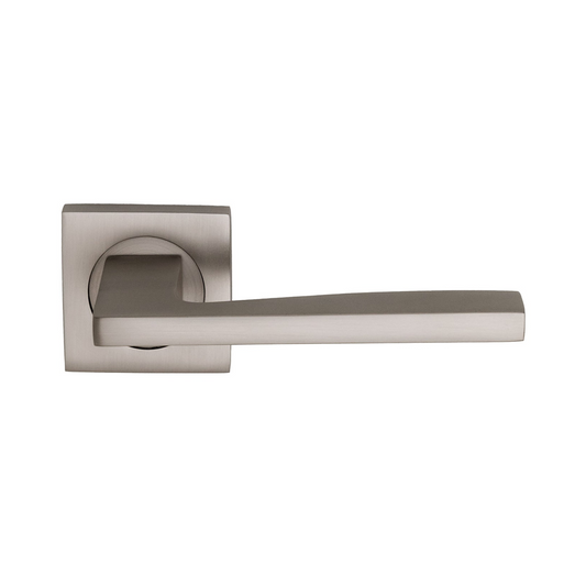 Handle with square rosette in Aluminum