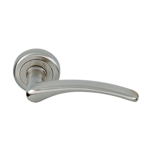 Round rosette handle in Zamak