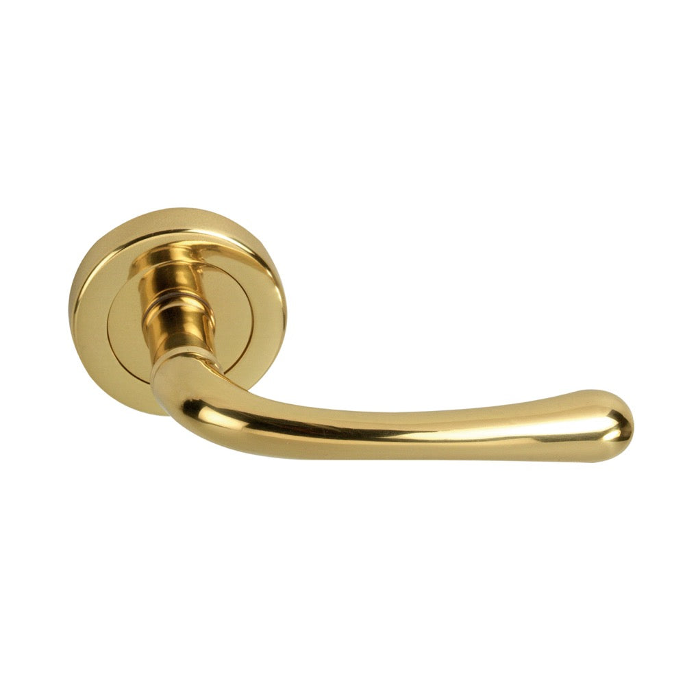 Round rosette handle in Zamak