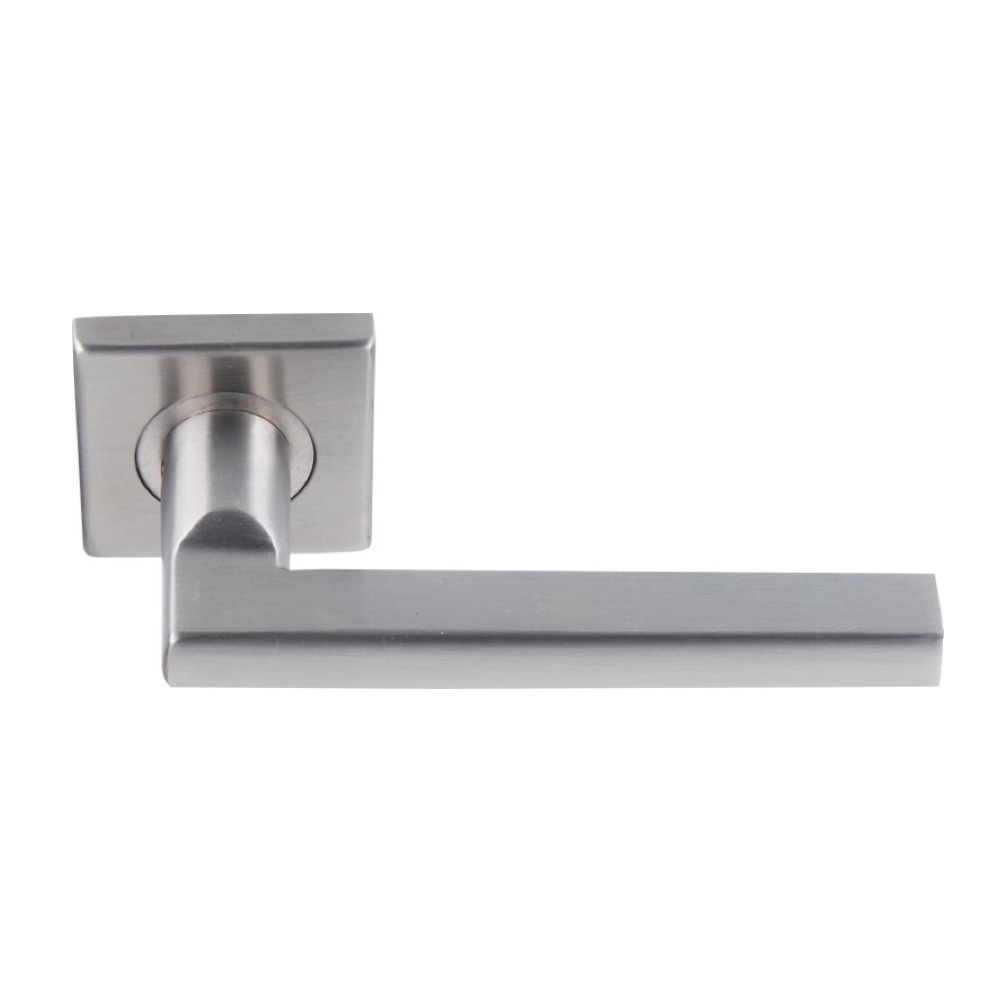 Square rosette handle in Stainless Steel