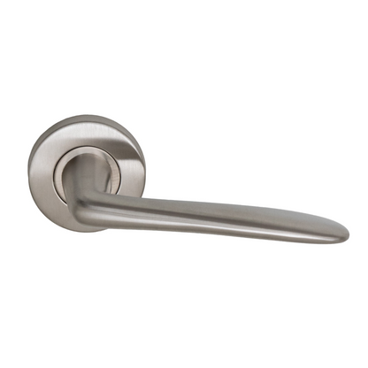 Round rosette handle in Stainless Steel