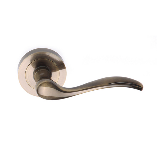 Round rosette handle in Zamak