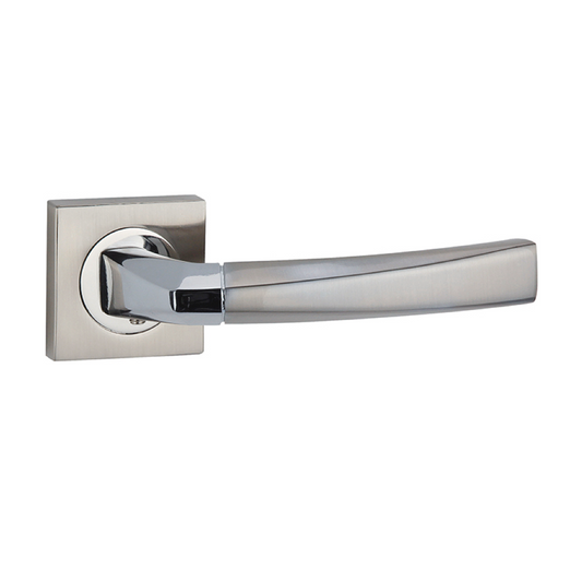 Square rosette handle in Zamak