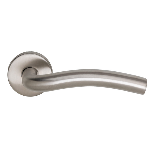 Round rosette handle in Stainless Steel