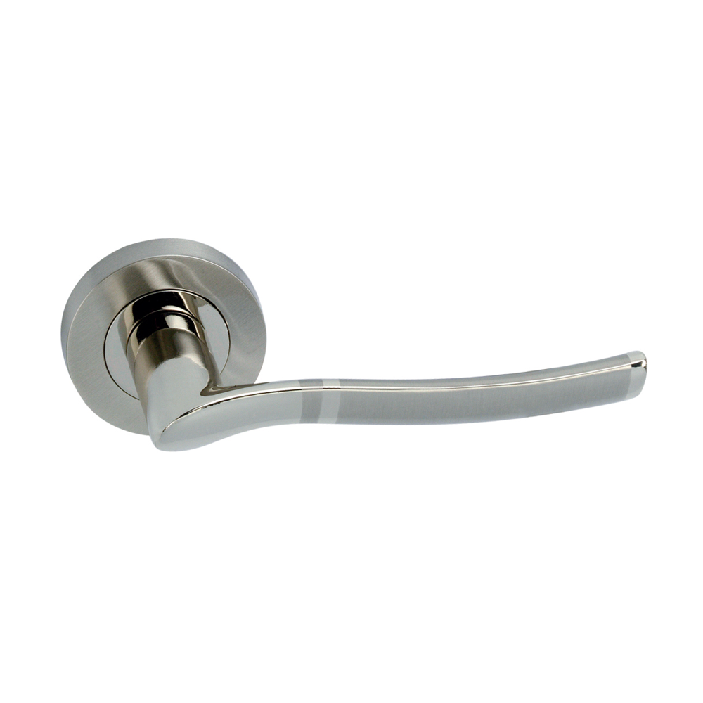 Round rosette handle in Zamak