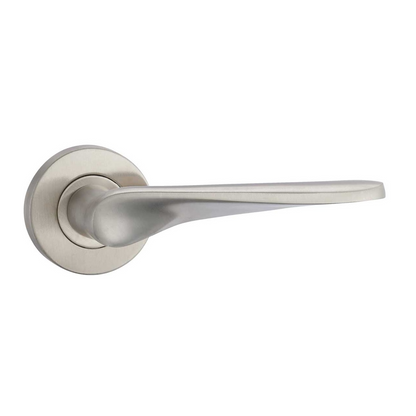 Round rosette handle in Stainless Steel