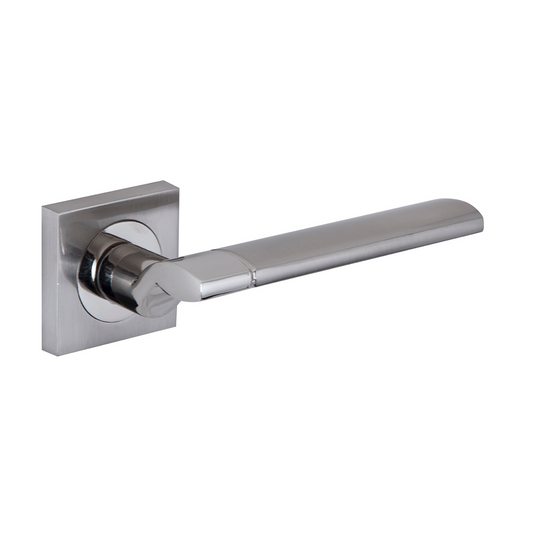 Square rosette handle in Zamak