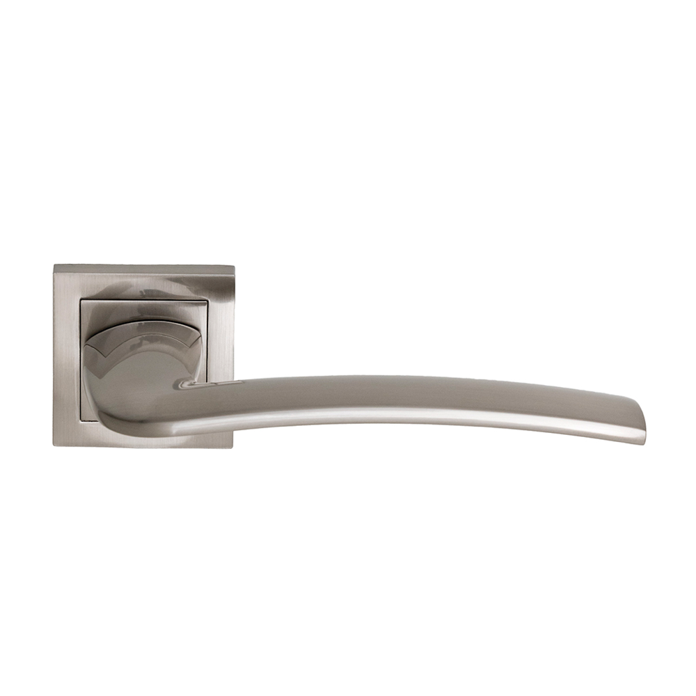 Square rosette handle in Zamak