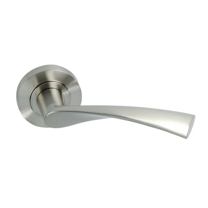 Round rosette handle in Zamak