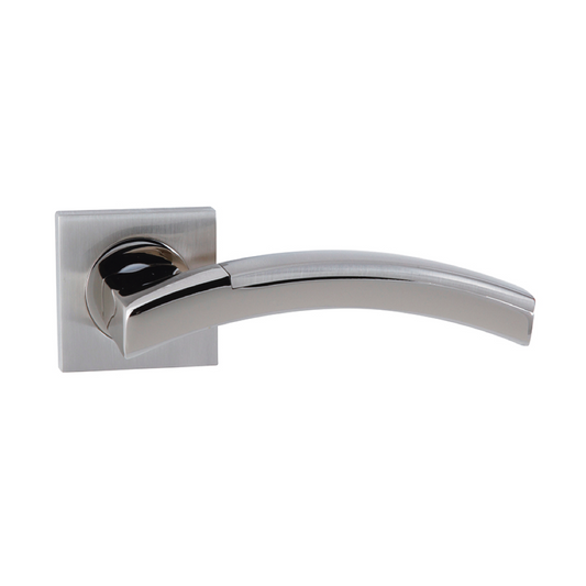 Square rosette handle in Zamak