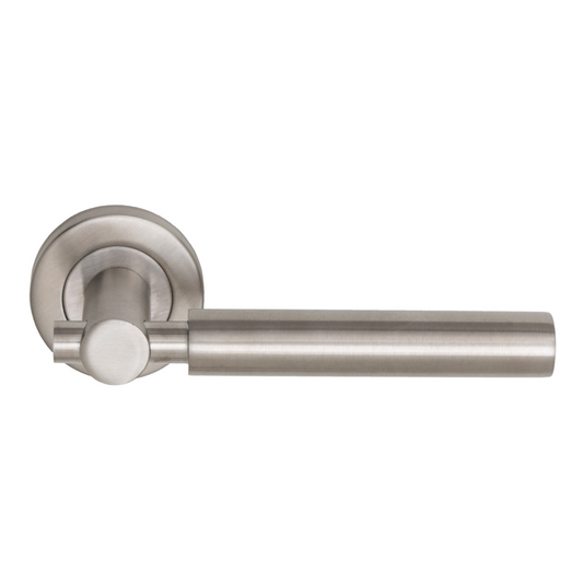 Round rosette handle in Stainless Steel