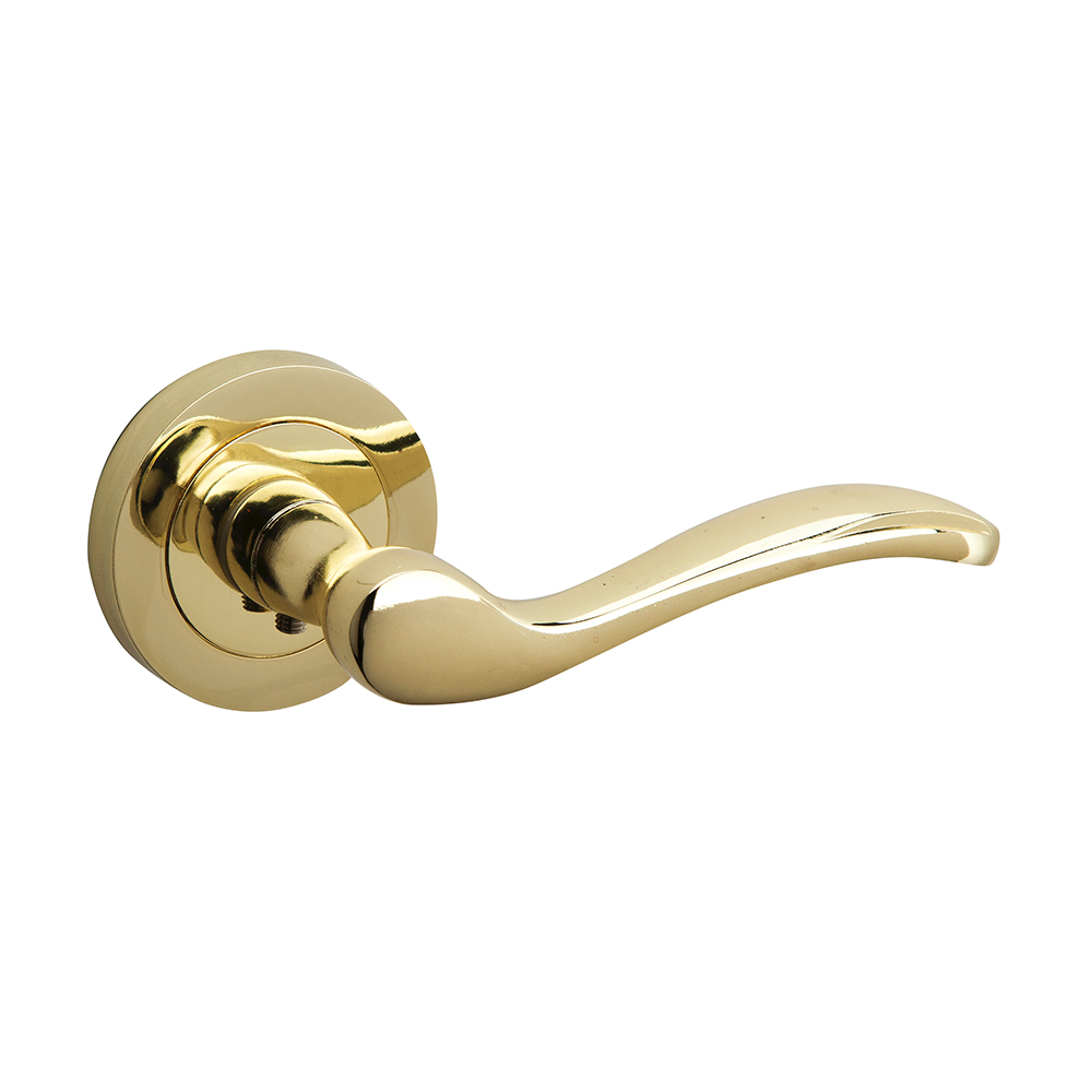 Round rosette handle in Zamak