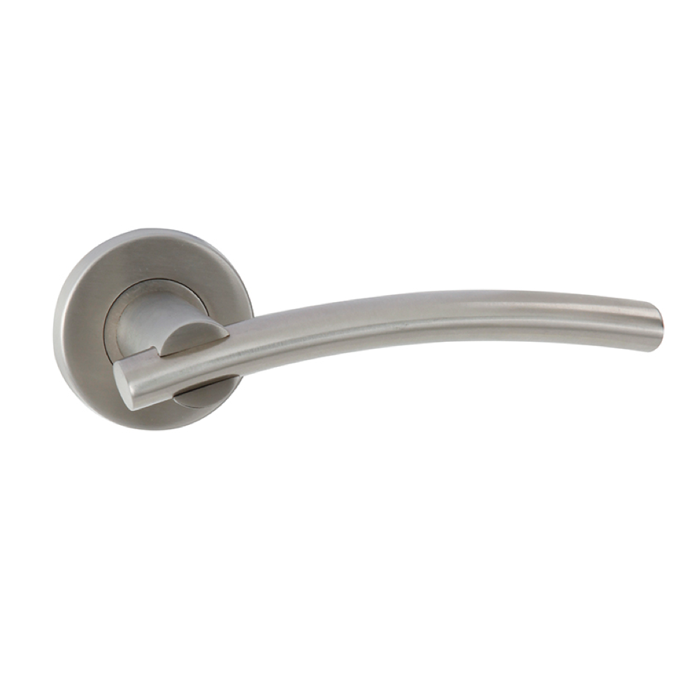 Round rosette handle in Stainless Steel