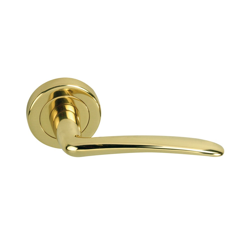 Round rosette handle in Zamak