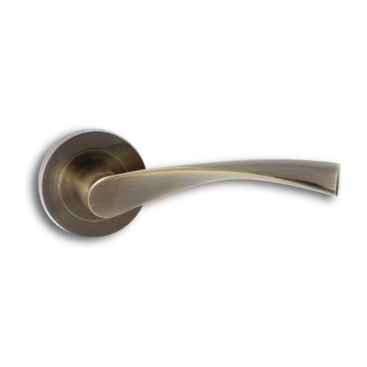 Round rosette handle in Zamak