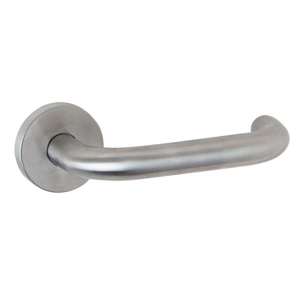 Round rosette handle in Stainless Steel