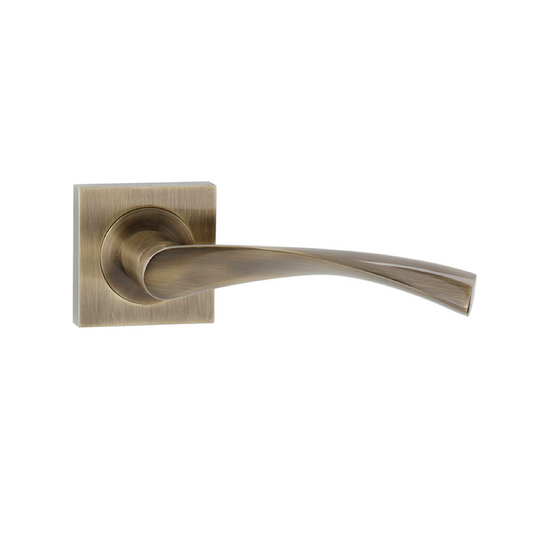 Square rosette handle in Zamak