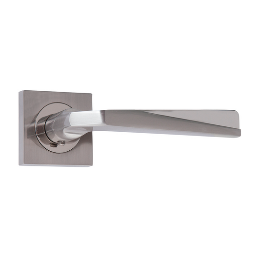 Square rosette handle in Zamak