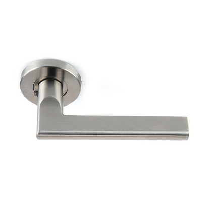 Round rosette handle in Stainless Steel