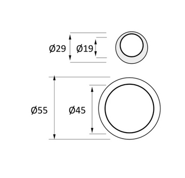 Round nail handle