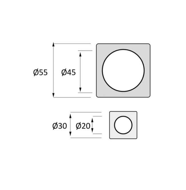 Square nail handle