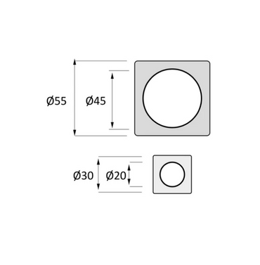 Square nail handle