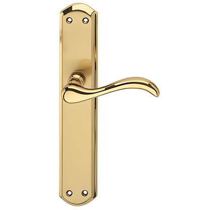 Brass oval plate handle