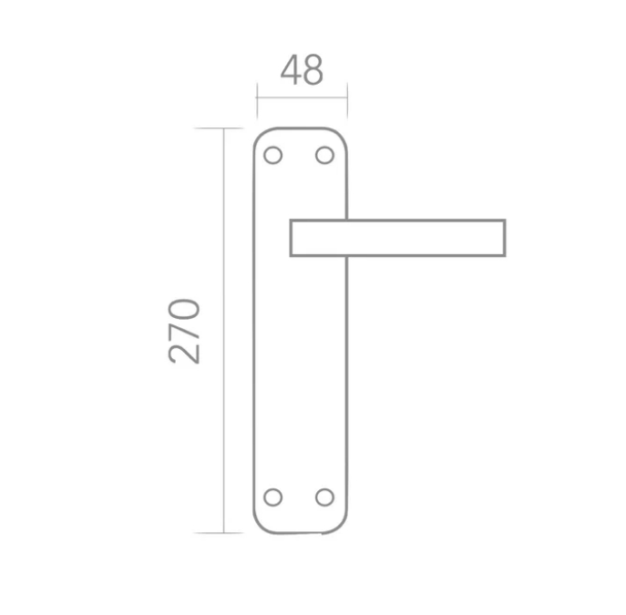 Brass oval plate handle