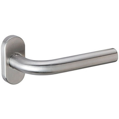 Round rosette handle in Stainless Steel