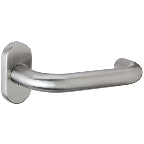 Round rosette handle in Stainless Steel