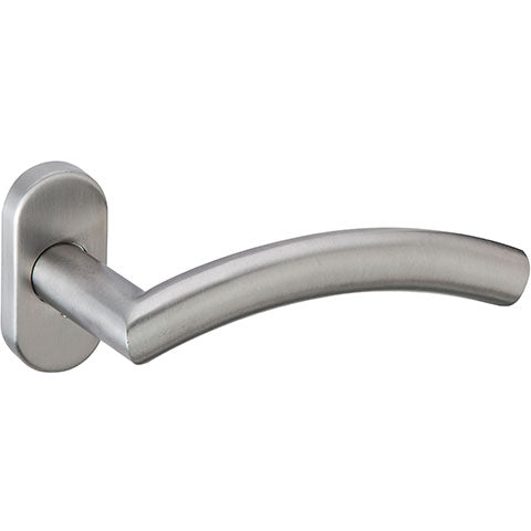 Round rosette handle in Stainless Steel