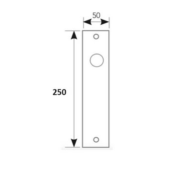 Loose rectangular plate