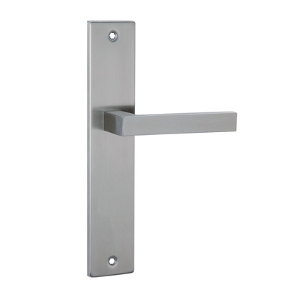 Rectangular plate handle in stainless steel