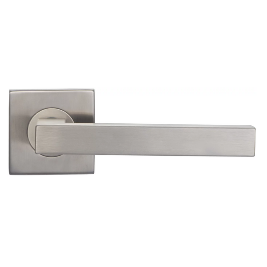 Square rosette handle in Stainless Steel