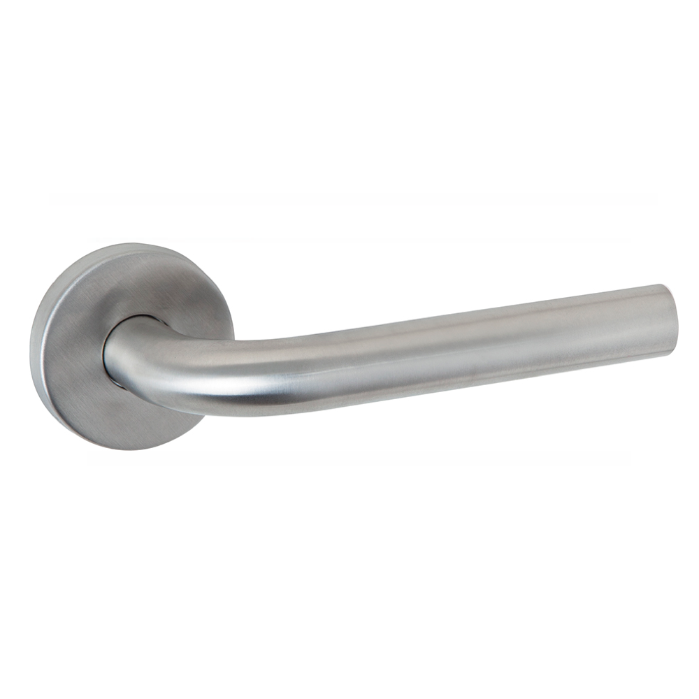 Round rosette handle in Stainless Steel